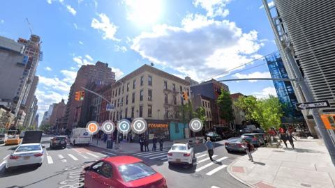 250-252 East 83rd Street, looking southwest from Second Avenue
