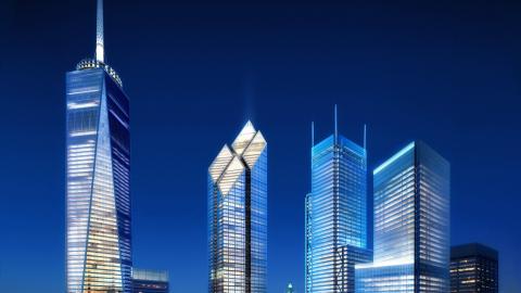 Rendering of the World Trade Center complex