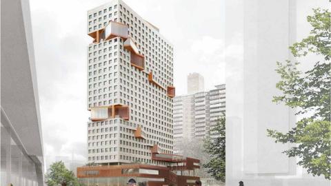 Rendering of 555 Broadway