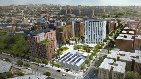 Rendering of The Peninsula development in Hunts Point