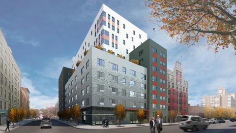 Rendering of the Trinity-Reverend William James Senior Apartments