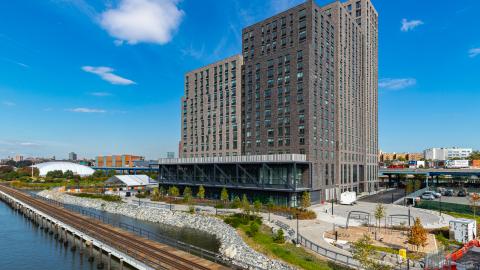 View of Bronx Point and the Harlem River