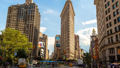 The Flatiron Building in Manhattan